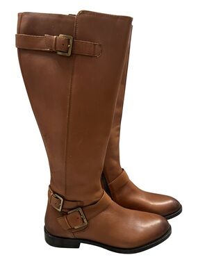 Sam Edelman Brown Moore leather riding boots Size 8.5